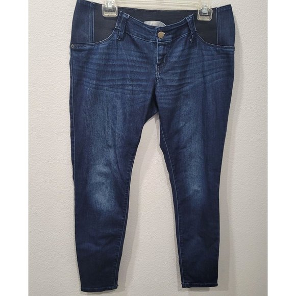 Isabel Maternity Under Belly Womens Dark Wash Blue Skinny Jeans Size 6 - Picture 1 of 8
